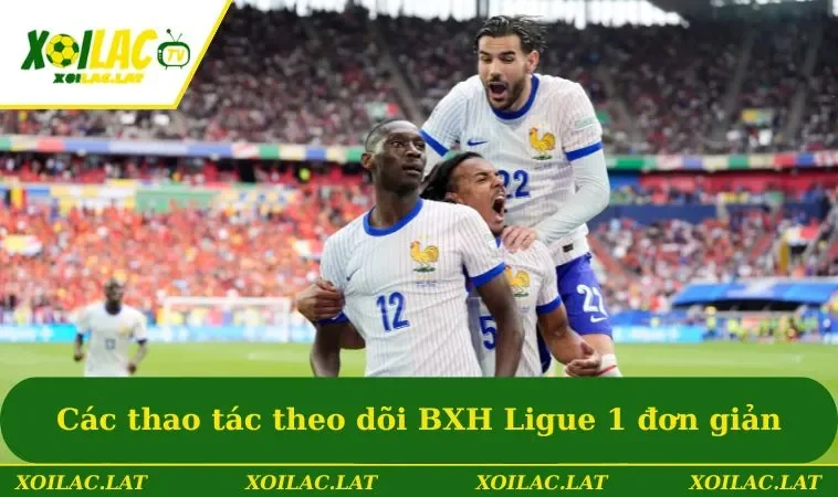 Bảng Xếp Hạng Bóng Đá Pháp - Thông Tin Cập Nhật Mới Nhất 3 Các thao tác theo dõi BXH Ligue 1 đơn giản