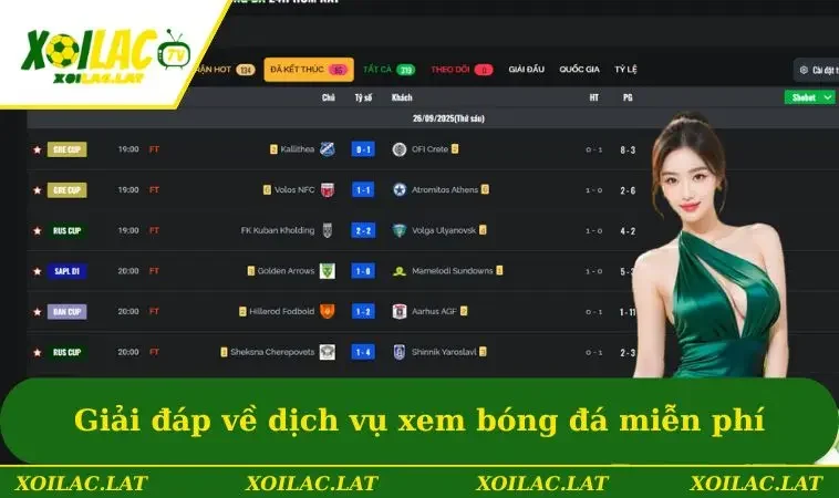 XOILAC | XOILACTV - Xem Trực Tiếp Bóng Đá XOILAC TV Miễn Phí 2026 31 Giải đáp thắc mắc về dịch vụ xem bóng đá miễn phí