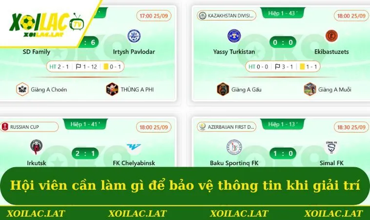 Hội viên cần làm gì để bảo vệ thông tin khi giải trí