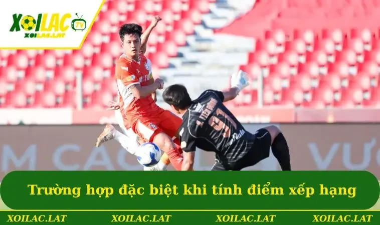 Bảng Xếp Hạng Bóng Đá V-League Việt Nam 2026/27 Mới Nhất 2 Một số trường hợp đặc biệt khi tính điểm xếp hạng