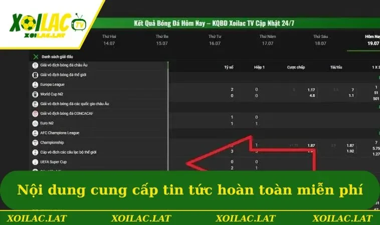 Livescore - Cập Nhật Tình Hình Thi Đấu Chuẩn Nhất 2026 2 Nội dung cung cấp tin tức hoàn toàn miễn phí